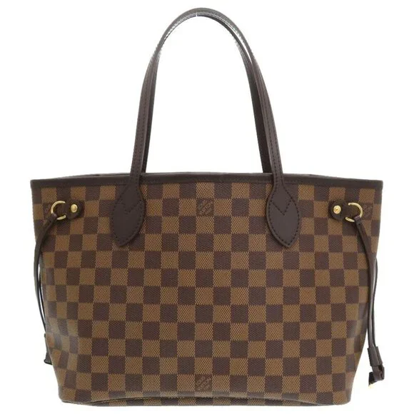 LOUIS VUITTON Brown Damier Neverfull PM Tote Bag - Picture 2 of 10